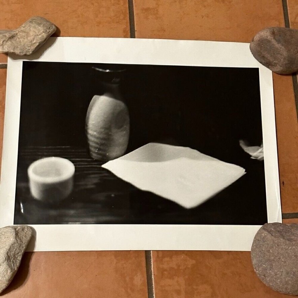 Photograph Print Janine Gordon Signed 16x20" B/W Saki Cup Japanese Still Life - Picture 5 of 6